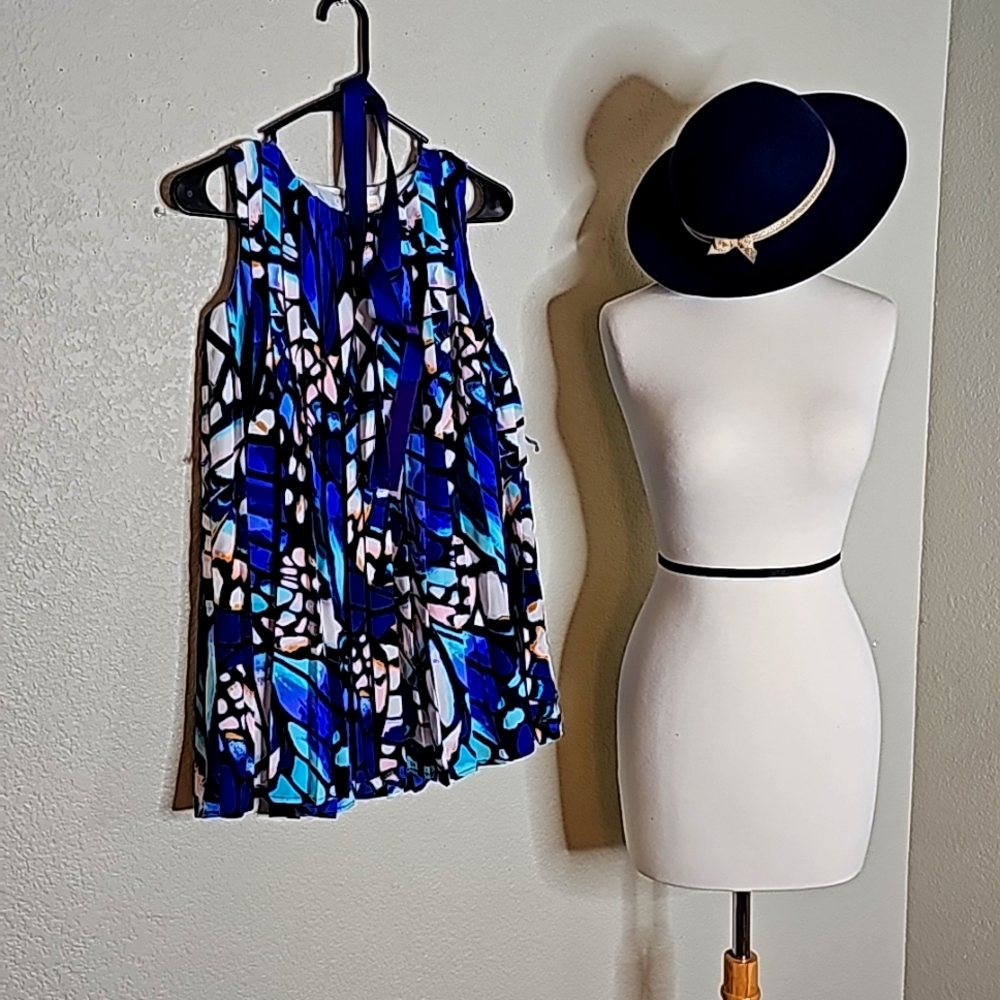 Gymboree Sleeveless Pleated Butterfly Spring Dress Size 10 - Picture 8 of 10